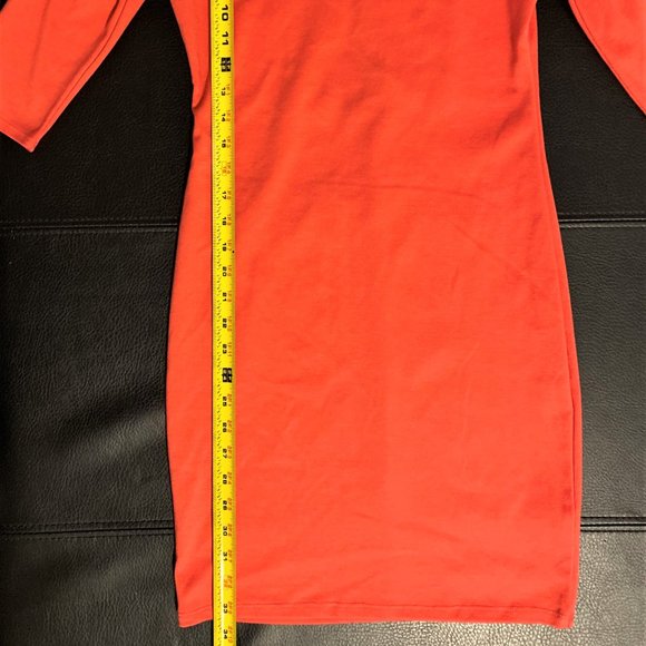 Alloy Apparel Salmon Body Con Mini/Midi Dress - Picture 3 of 16